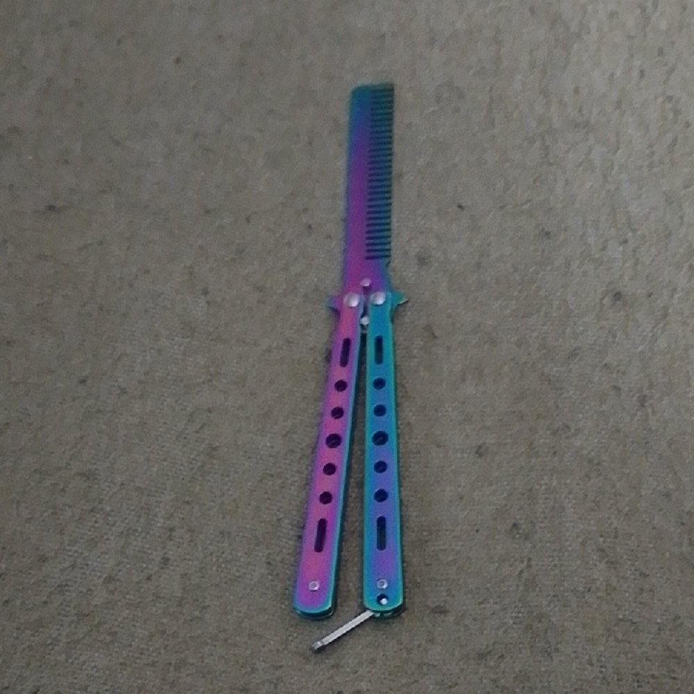 Iridescent Butterfly Comb